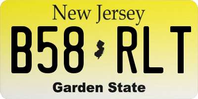 NJ license plate B58RLT