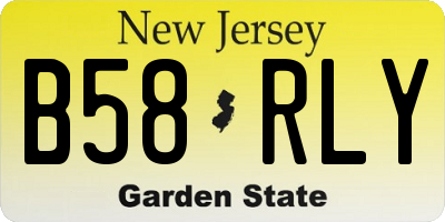 NJ license plate B58RLY