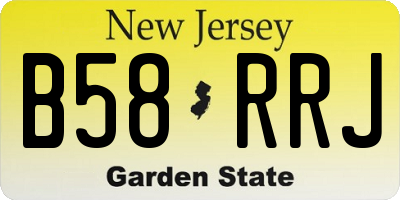 NJ license plate B58RRJ