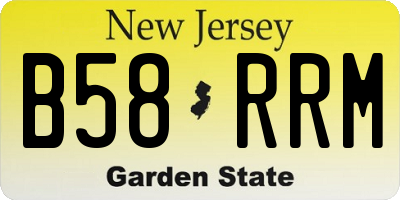 NJ license plate B58RRM