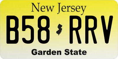 NJ license plate B58RRV