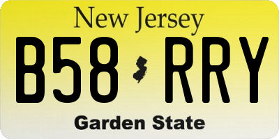 NJ license plate B58RRY