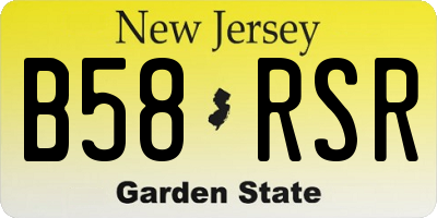 NJ license plate B58RSR