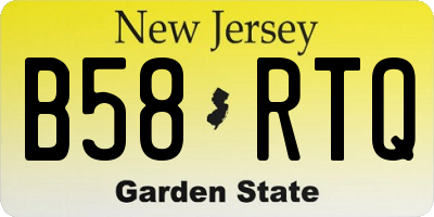 NJ license plate B58RTQ