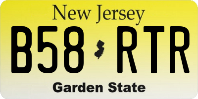 NJ license plate B58RTR