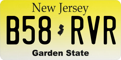 NJ license plate B58RVR