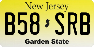 NJ license plate B58SRB