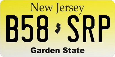 NJ license plate B58SRP
