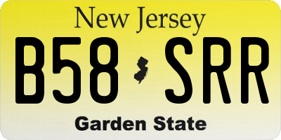 NJ license plate B58SRR