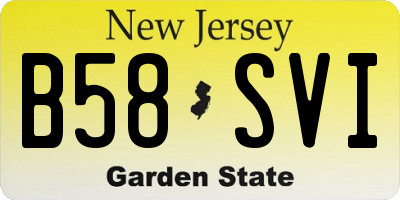 NJ license plate B58SVI
