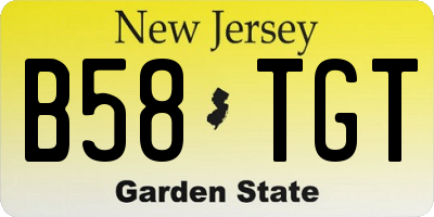 NJ license plate B58TGT