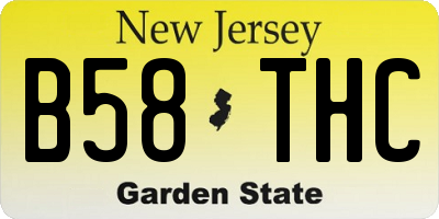 NJ license plate B58THC