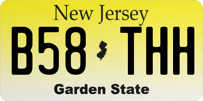 NJ license plate B58THH