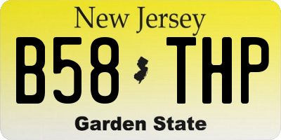 NJ license plate B58THP