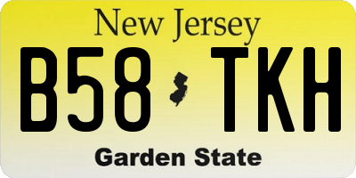 NJ license plate B58TKH