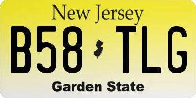 NJ license plate B58TLG
