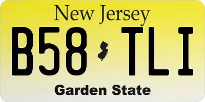 NJ license plate B58TLI