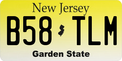 NJ license plate B58TLM