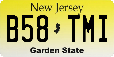 NJ license plate B58TMI