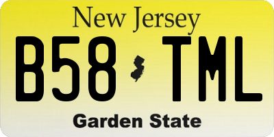 NJ license plate B58TML