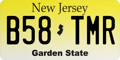 NJ license plate B58TMR