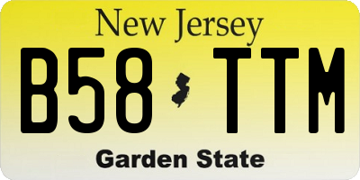 NJ license plate B58TTM