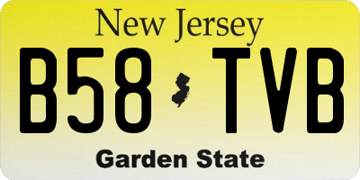 NJ license plate B58TVB