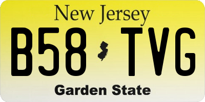 NJ license plate B58TVG