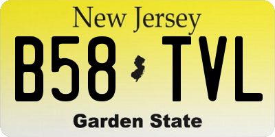 NJ license plate B58TVL