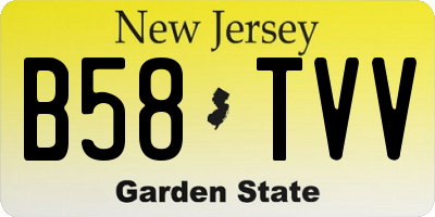 NJ license plate B58TVV