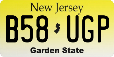 NJ license plate B58UGP