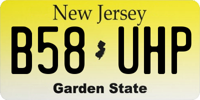 NJ license plate B58UHP