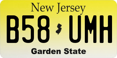 NJ license plate B58UMH