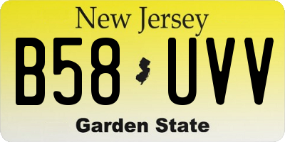 NJ license plate B58UVV