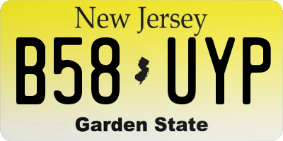 NJ license plate B58UYP