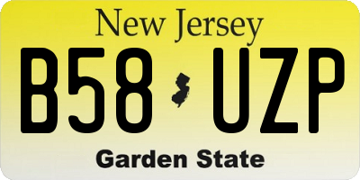 NJ license plate B58UZP