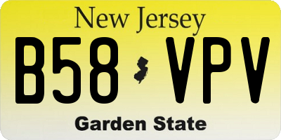 NJ license plate B58VPV