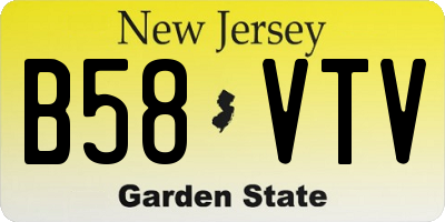 NJ license plate B58VTV