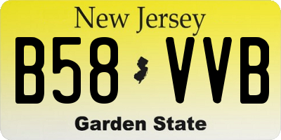 NJ license plate B58VVB