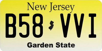NJ license plate B58VVI