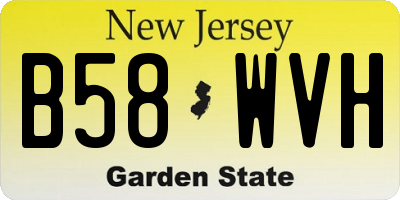 NJ license plate B58WVH