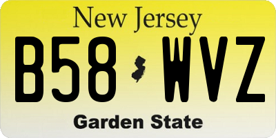 NJ license plate B58WVZ