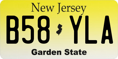 NJ license plate B58YLA