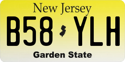NJ license plate B58YLH