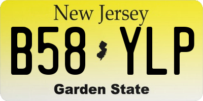 NJ license plate B58YLP