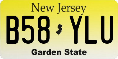 NJ license plate B58YLU