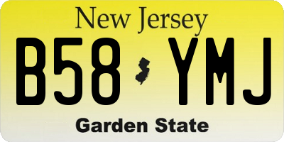 NJ license plate B58YMJ