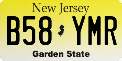 NJ license plate B58YMR