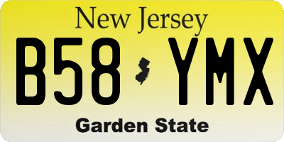 NJ license plate B58YMX