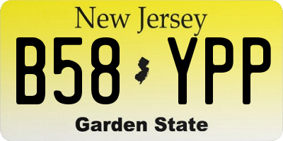 NJ license plate B58YPP